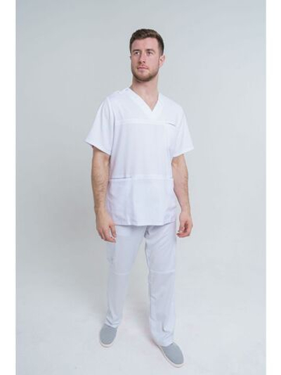 Брюки медицинские мужские спецодежда TZ610-WHT
