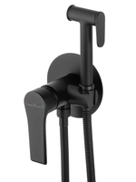 Смеситель с гигиеническим душем встраиваемый WONZON & WOGHAND BRILLIANT, Черный матовый (WW-88829079-MB)