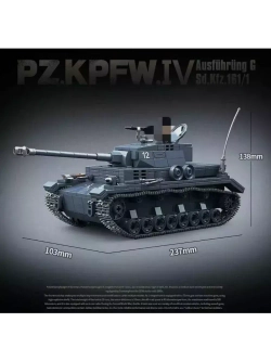 Конструктор Средний немецкий танк PZ.KPFW.IV 985 деталей