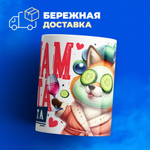 Кружка ТМ Ларец, подарок на 8 марта, 330мл, 1шт.