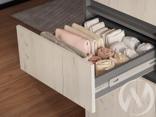 Пенал ПН-01 Прихожая Багира (графит/крафт белый)