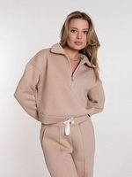 Костюм с начесом бежевый