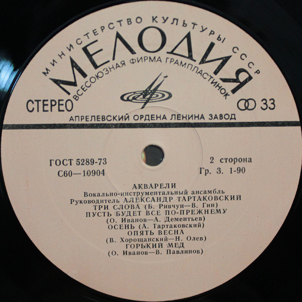 ВИА Акварели / Акварели (LP)