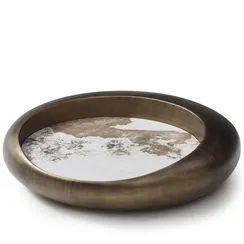 Журнальный столик Pebbles, Ø100х25 см, стекловолокно, керамика