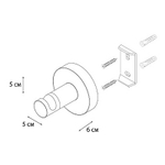Крючок Fixsen COMFORT GOLD, Золото сатин (FX-87005)
