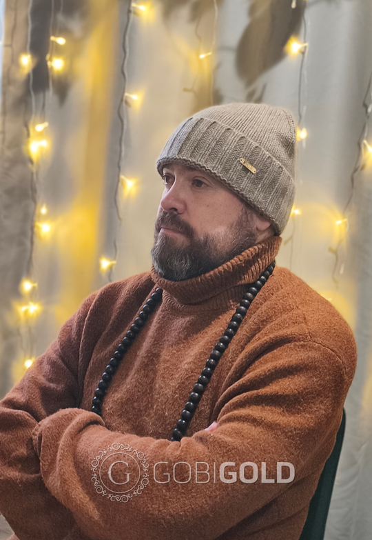 Шапка из 100% кашемира (GOBI) - бежевая