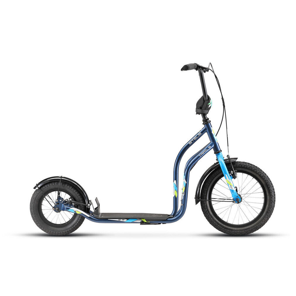 Детский внедорожный самокат STELS Trail-5 16"/12" V010 (2018), синий