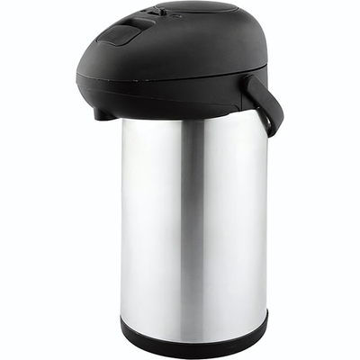 Термос «Санекс»;сталь нерж.,пластик;3,5л;,H=35,L=21,3,B=15,6см;серебрист.,черный (Цвет: серебристый)