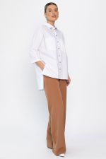 Рубашка с карманами Аристократка (белая) Б14449-10М LT Collection