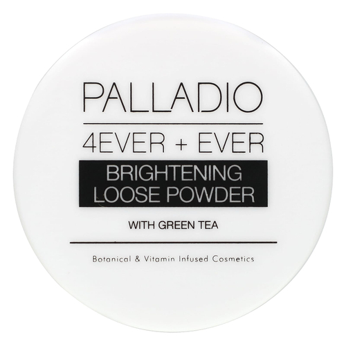 Palladio, 4Ever + Ever, рассыпчатая пудра для сияющей кожи с зеленым чаем, 6 г (0,21 унции)