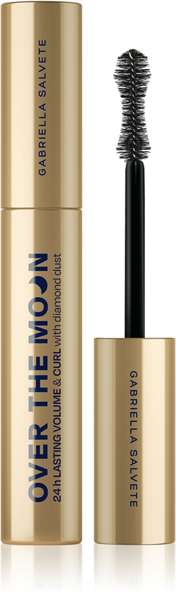 Gabriella Salvete Over The Moon 24H Volume & Curl - Тушь для ресниц с длительным эффектом и алмазной пудрой оттенок Black, 9 ml