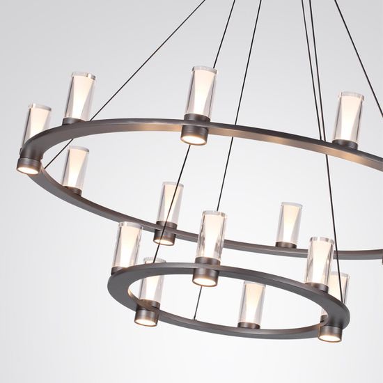 7143/110L HIGHTECH ODL26 Подвесной светильник  черный gun powder/акрилл/металл IP20 LED 93W 5960Лм 3000K 220V DEFANCE