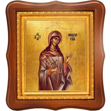 Феодосия Тирская, Кесарийская (Палестинская) святая мученица. Икона на холсте.