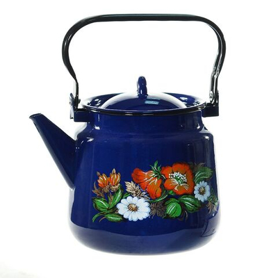 Чайник сталь, эмал, 3.5 л, ручк металл, СтальЭмаль, в асс, 1с26с