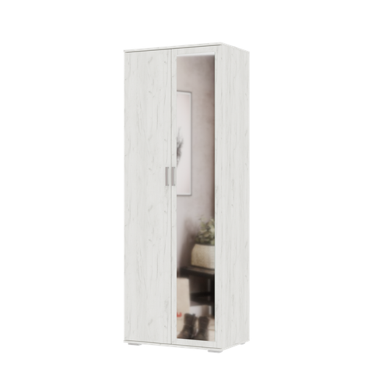 НЕЛЬСОН ШК 04 ШкафФасад ДУБ КРАФТ БЕЛЫЙ/Корпус ДУБ КРАФТ БЕЛЫЙ