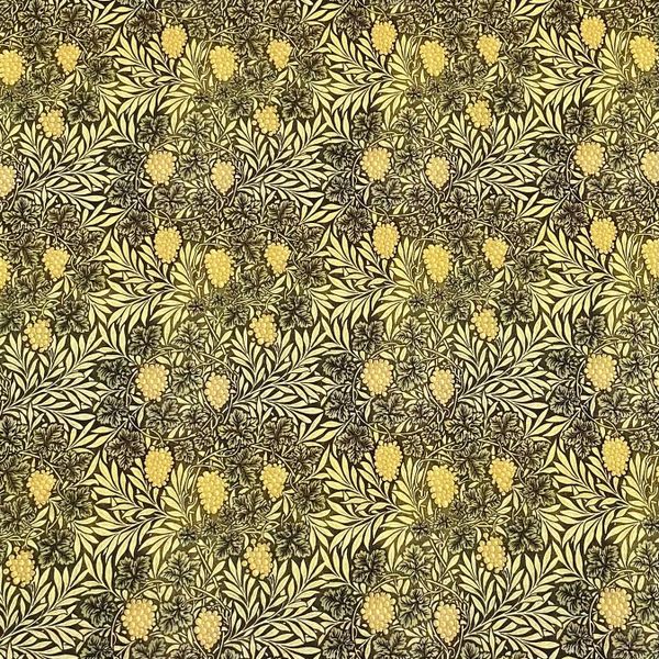 ВИНОГРАД  У. МОРРИС, ОЛИВКОВЫЙ ФОН 100% хлопок Handmade Fabrics 4