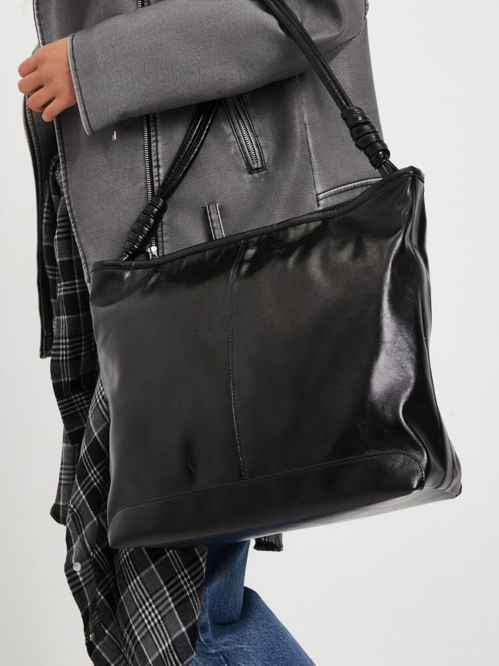 GERA Сумка женская на плечо, шоппер, экокожа глянцевая