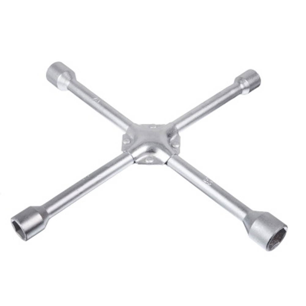 Ключ баллонный крестовой 17-19-21-23 мм 14д усиленный сатин ЕРМАК