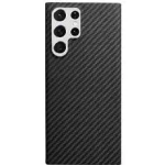 Чехол-накладка K-Doo Kevlar Case для Samsung Galaxy S22 Ultra карбоновый (черно-серый в полоску)