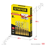 STAYER Wood Master 8 предм., Набор ручных резцов по дереву (1836)