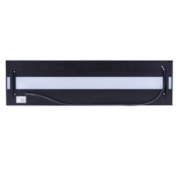 ULO-K16B 2x22W-4000K-L100 5W-3000K IP44 BLACK Светильник линейный светодиодный подвесной с фоновой подсветкой. Белый свет 4000К. Алюминий. Цвет черный. TM Uniel