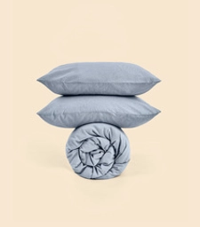 Пододеяльник - Melange Blue-gray - 135x200