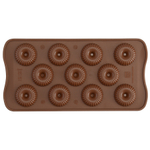 Форма силиконовая для приготовления конфет choco crown, 11х24 см
