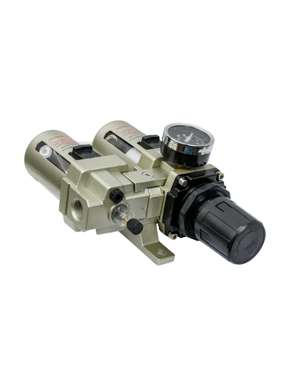 Фильтр-влагоотделитель для компрессора с регулятором давления и лубрикатором (1/2; 3000 л/мин; 10 бар) Gigant GAC4010-04