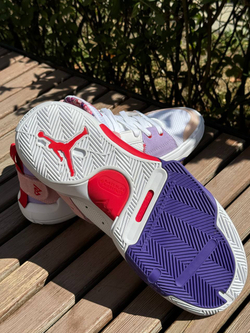 Кроссовки JORDAN ONE TAKE 5 PF (WHITE/UNIVERSITY RED BLANCUNIVERSITE ROUGE)