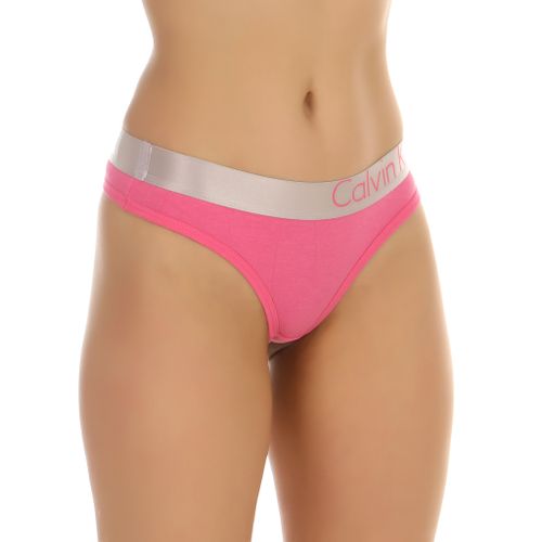 Женские трусы тонги розовые Calvin Klein Women Steel Pink