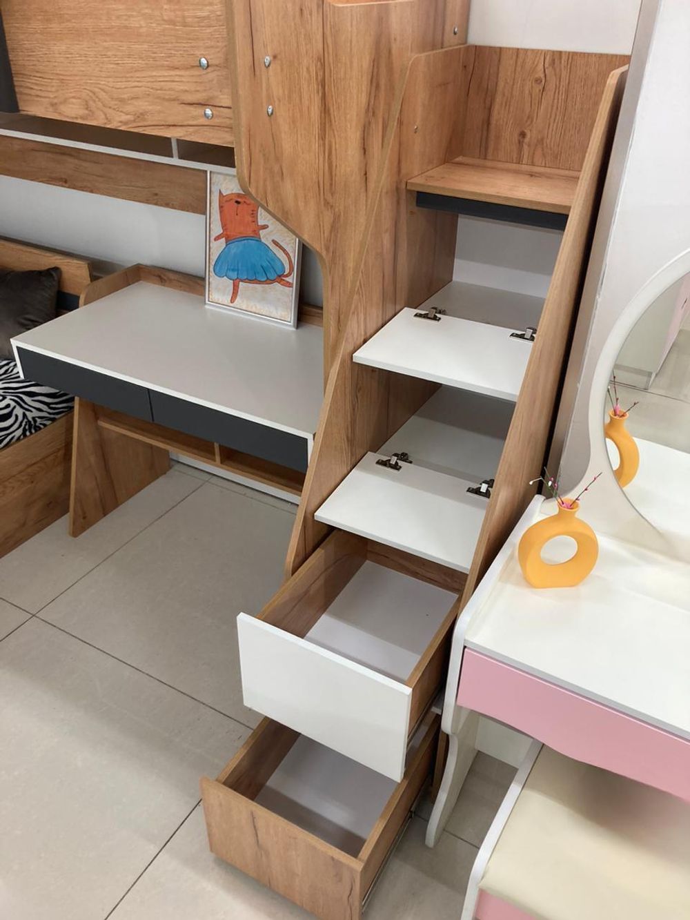 Уголок школьника Омега 3 кровать чердак 800*2000