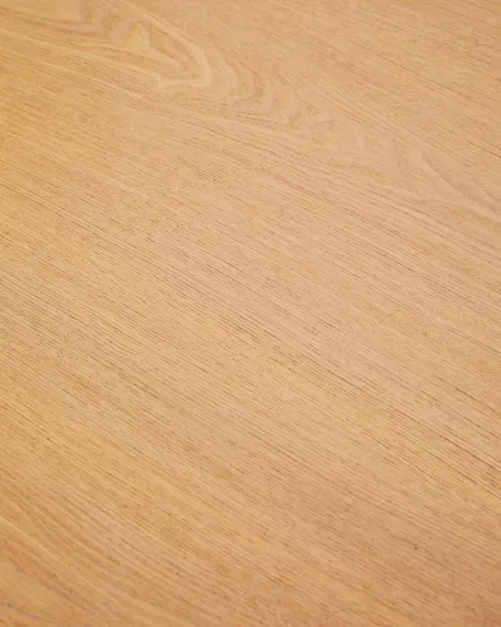 Стол Indara Ø100 см, из шпона и каучукового дерева с натуральной отделкой 