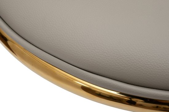 76AR-24005 Стул экокожа бежевый/золото 48*56*86см