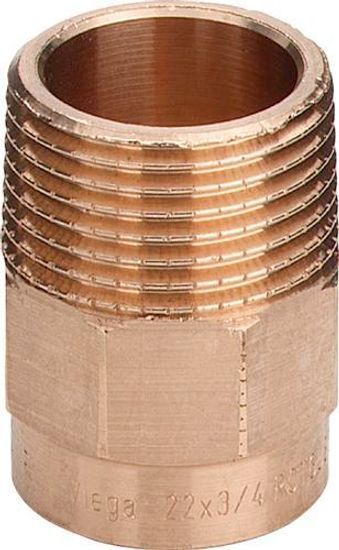 Viega муфта бронзовая 18х3/4" НР (94243G фитинги под пайку)