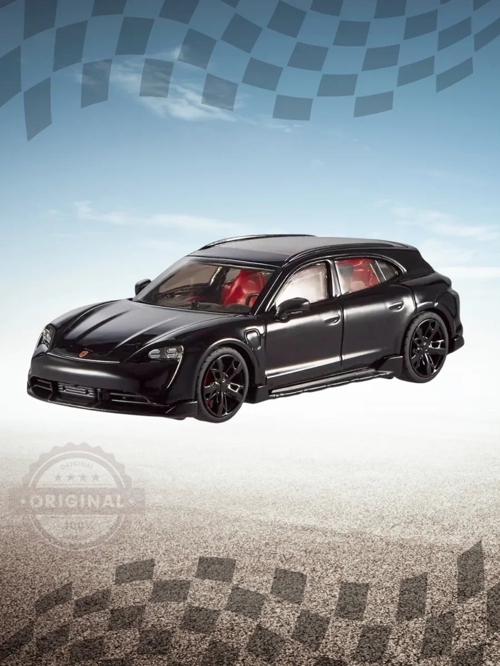 Машинка Хот Вилс Премиум Porsche Taycan Turbo S HWT10