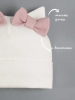 Шапка для девочки осенняя с ушками