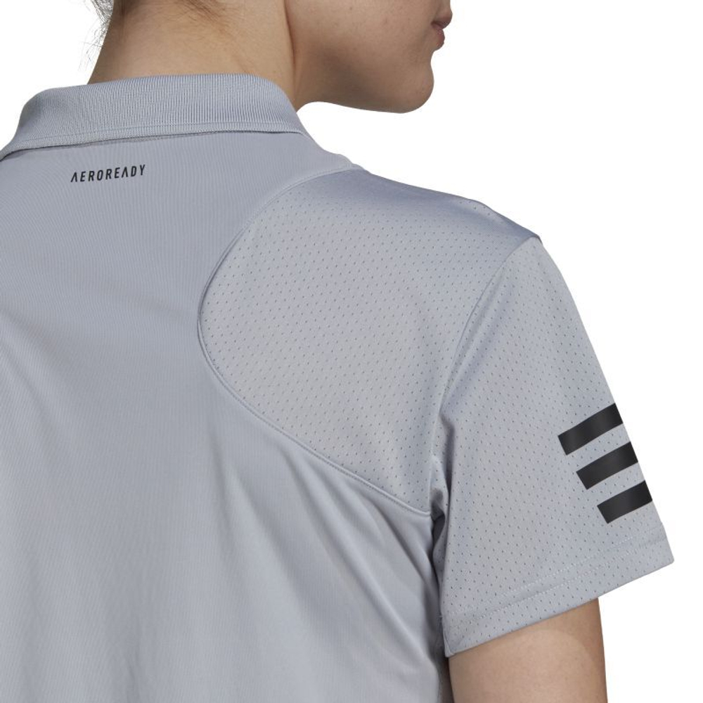 Женское поло Adidas Club Polo - halo silver