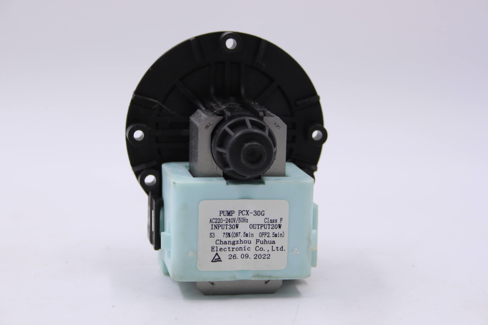 Помпа для стиральной машины PCX-30G (30W, на 3 винта, контакты спереди )