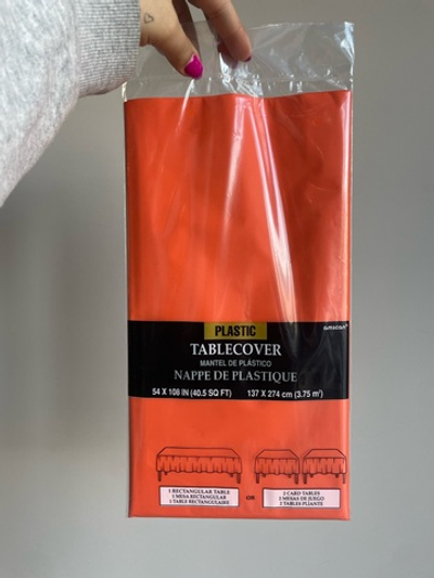 Скатерть п/э Orange Peel (Оранжевый), 1,4*2,75 м