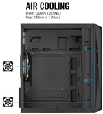Корпус mATX AeroCool Cs-107-A-BK-v2