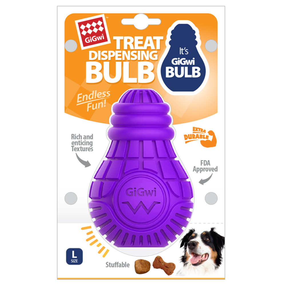 85027 Игрушка для собак резиновая лампочка 12 см, серия bulb rubber, gigwi