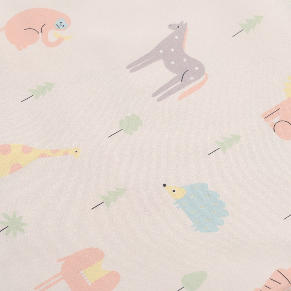 Простыня детская на резинке 70x140x20 Tkano Tiny world Animalia world