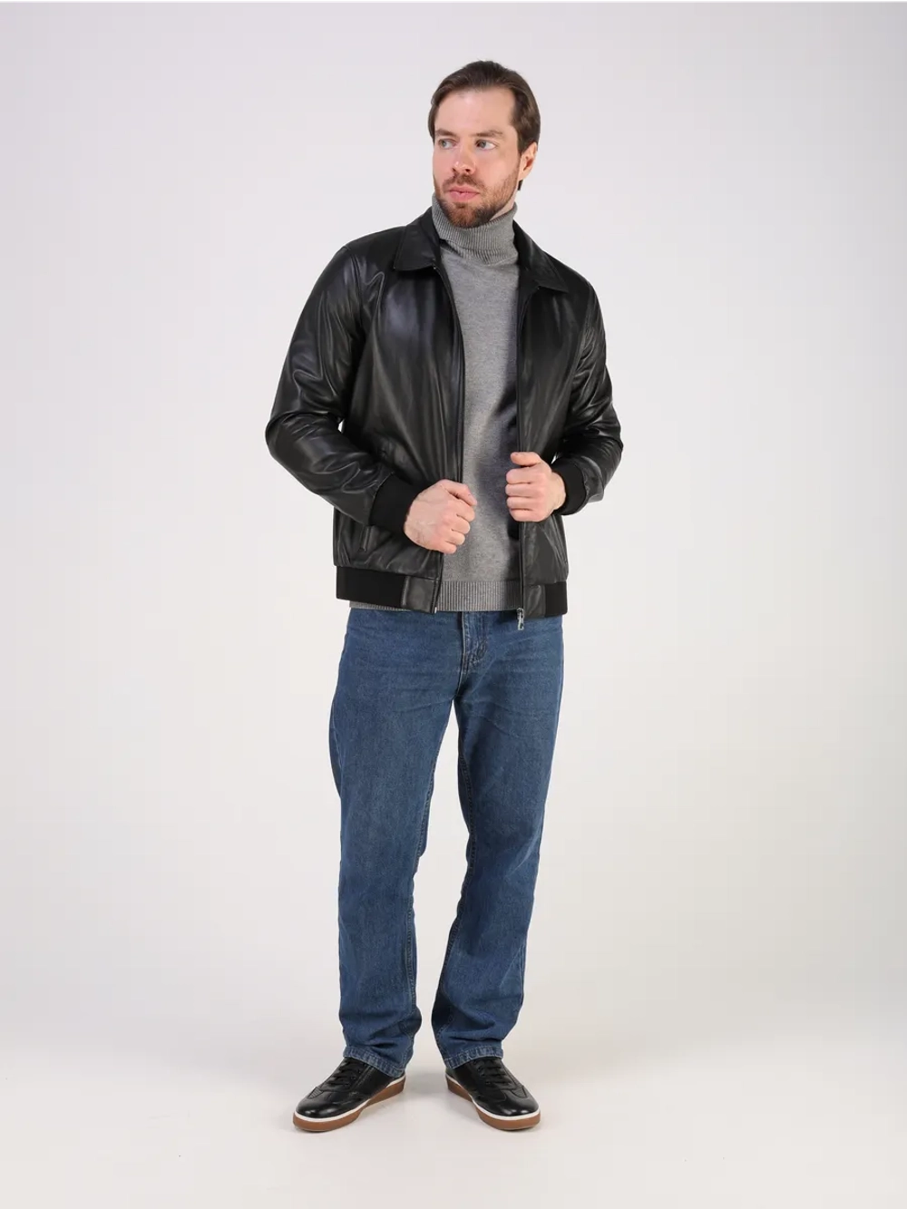 Кожаная куртка демисезонная натуральная