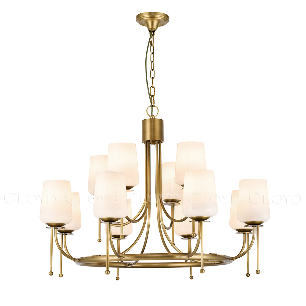 Люстра Cloyd MIDGARD C12 / Ø86 см - латунь (арт.11698)