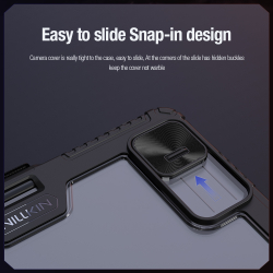 Чехол книжка синего цвета от Nillkin для Xiaomi Pad 7 и 7 Pro, серия Bumper Pro Case-Multi Angle Folding Style, многофункциональный складной стиль