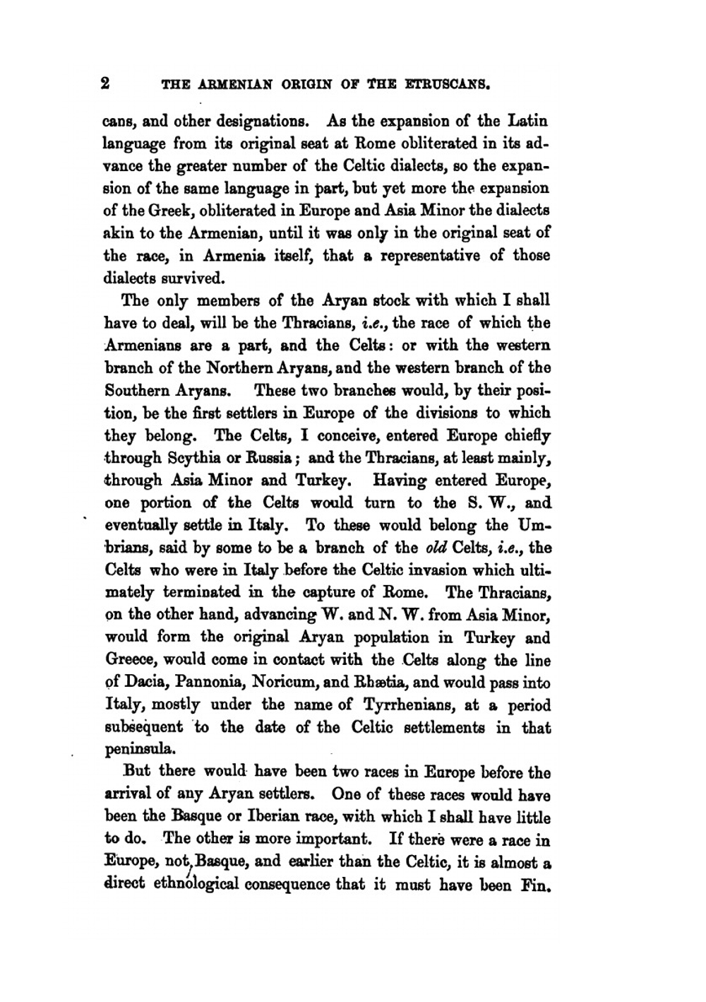 The Armenian Origin of the Etruscans | R. Ellis