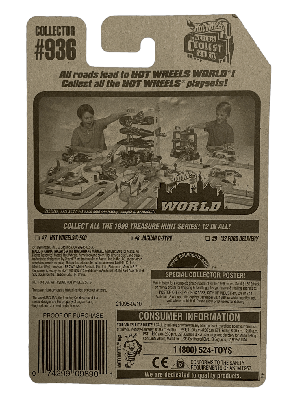 Hot Wheels Treasure Hunt Jaguar D-Type (1999)