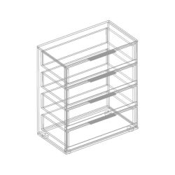 МС "Лео" Комод 4 ящ.,