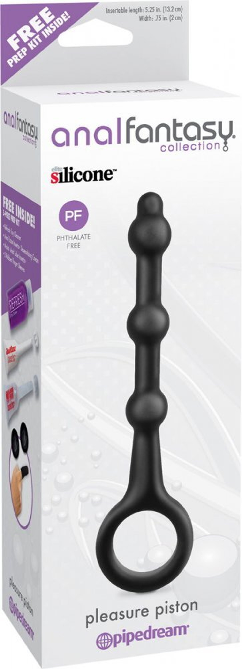 Втулка анальная Pleasure Piston черная