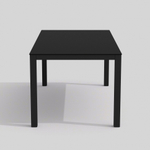 Обеденная группа Ideal Patio  КАНА ФЕСТА плюс каркас карбон, стол стекло 200, ткань черная